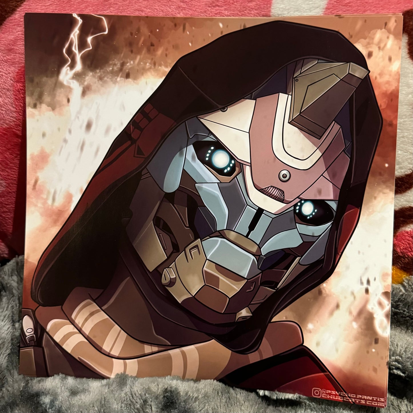 Cayde-6, Hunter Vanguard, Destiny Poster, 10x10 inch square print, Semi-Glossy Paper Poster