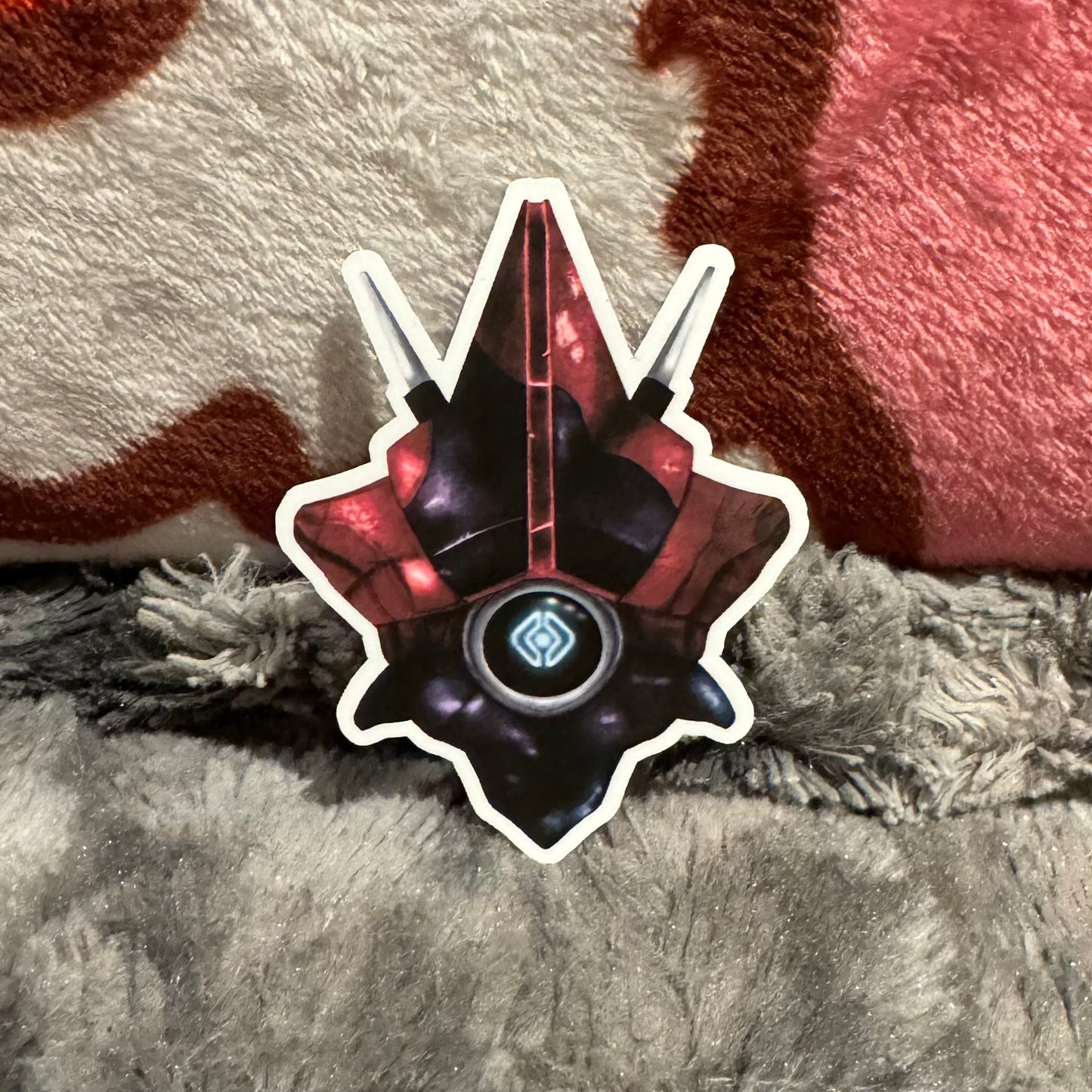 Destiny Ghost Stonecraft Amalgam Shell Die Cut Sticker, 3" Waterproof & UV Resistant Vinyl Stickers