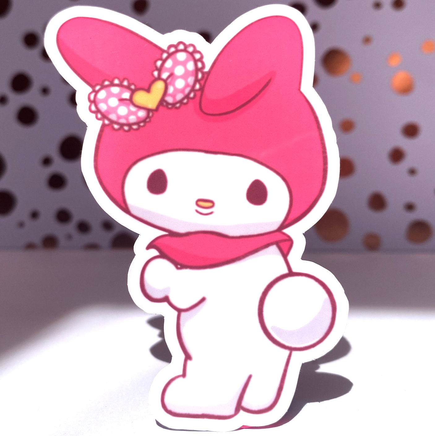 My Melody Die Cut Sticker, 3" Waterproof & UV Resistant Vinyl Stickers