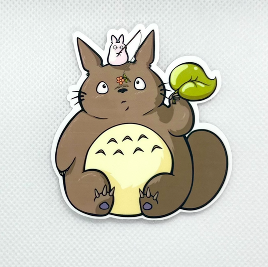 Totoro Die Cut Sticker,  Water Resistant Vinyl Sticker