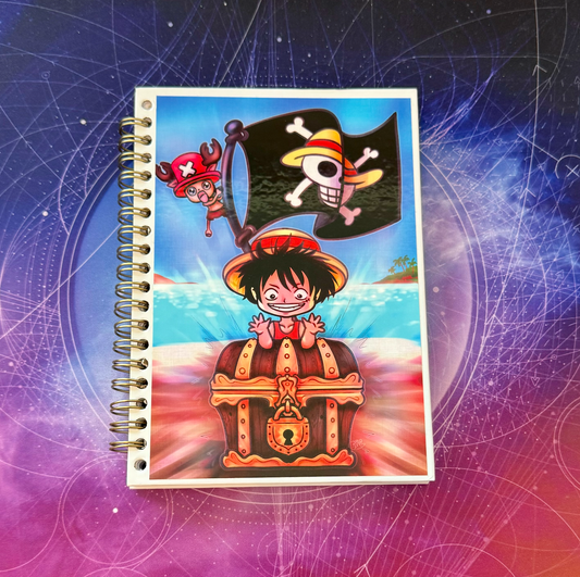 One Piece Luffy Pirate, Notebook, pirate treasure mini note book