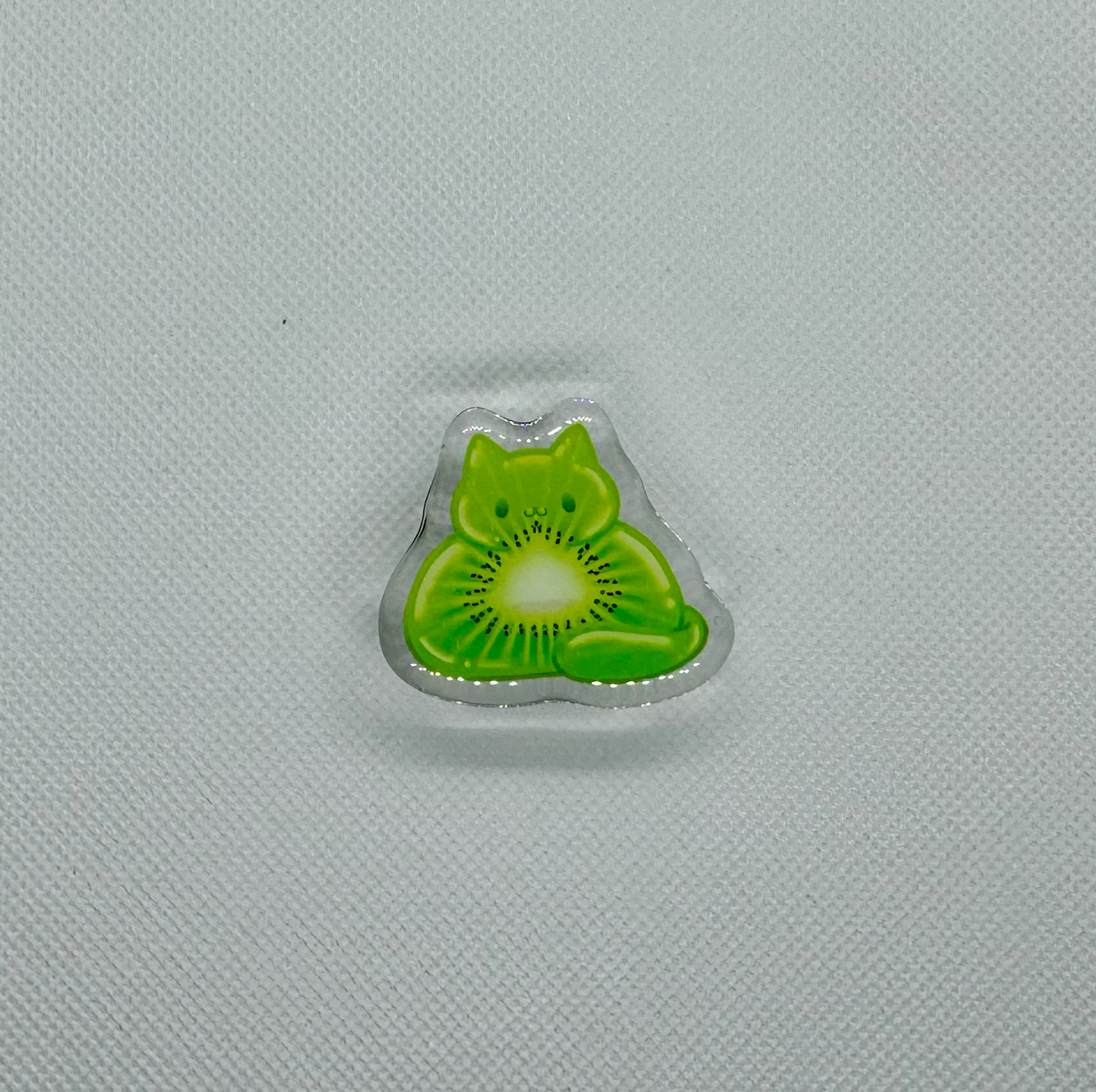 GACHAPON !! Jelly Cat Acrylic Pins - 1.5" Epoxy with Heart Backing