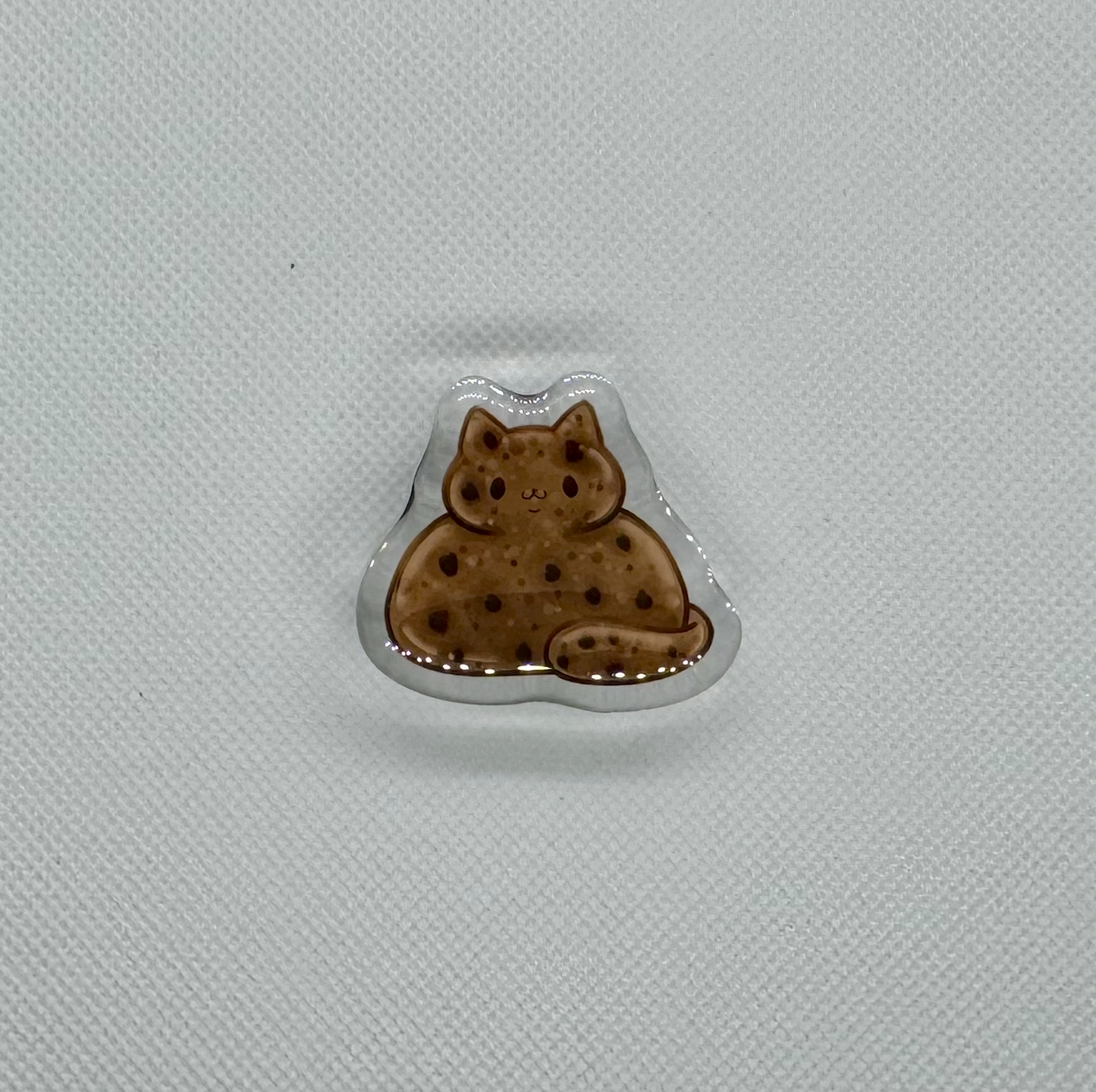 GACHAPON !! Jelly Cat Acrylic Pins - 1.5" Epoxy with Heart Backing