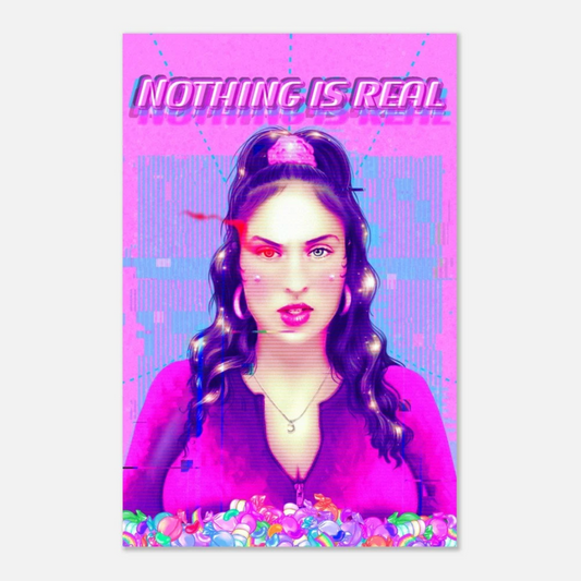 Angel Cyborg Nothing Is Real 11x17 Poster, Angel Cyborg x Chubcats Collab