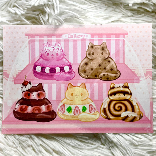 Bakery Jelly Cats - Poster / Postcard Print