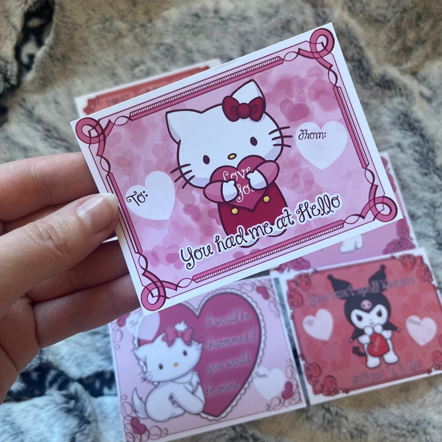 Sanrio Valentine's Day Cards - Set of 6 4x3" - Cards & Stationery