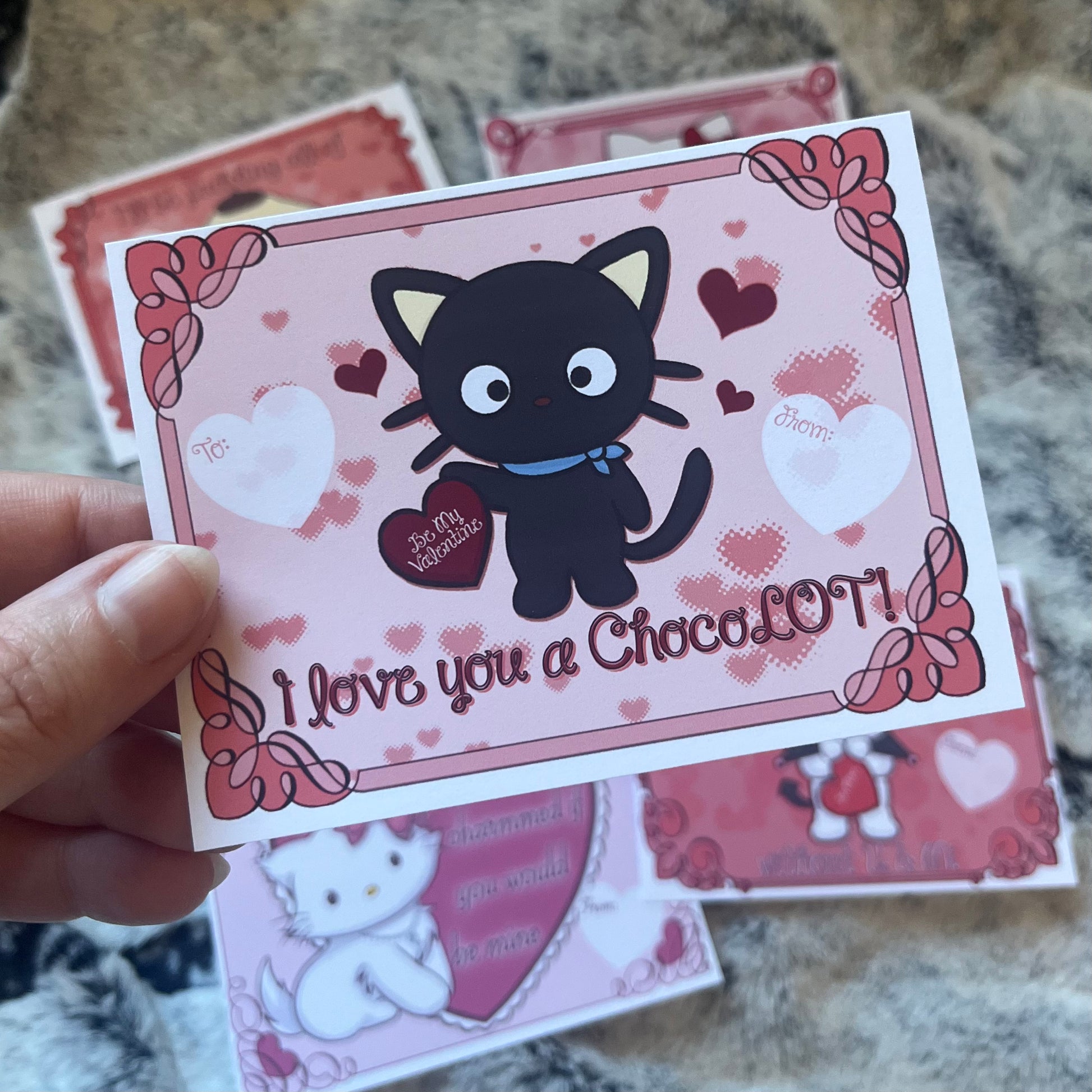 Sanrio Valentine's Day Cards - Set of 6 4x3 - Cards & Stationery – Chubcats