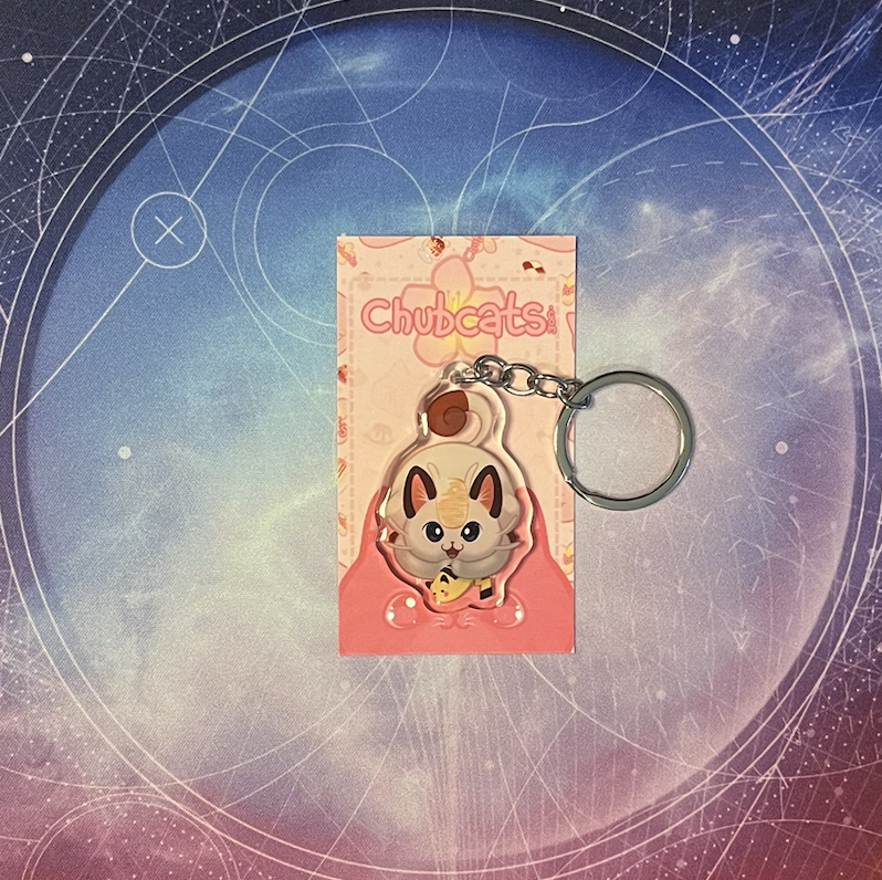 Meowth 2" - Acrylic Epoxy Double Sided Keychain