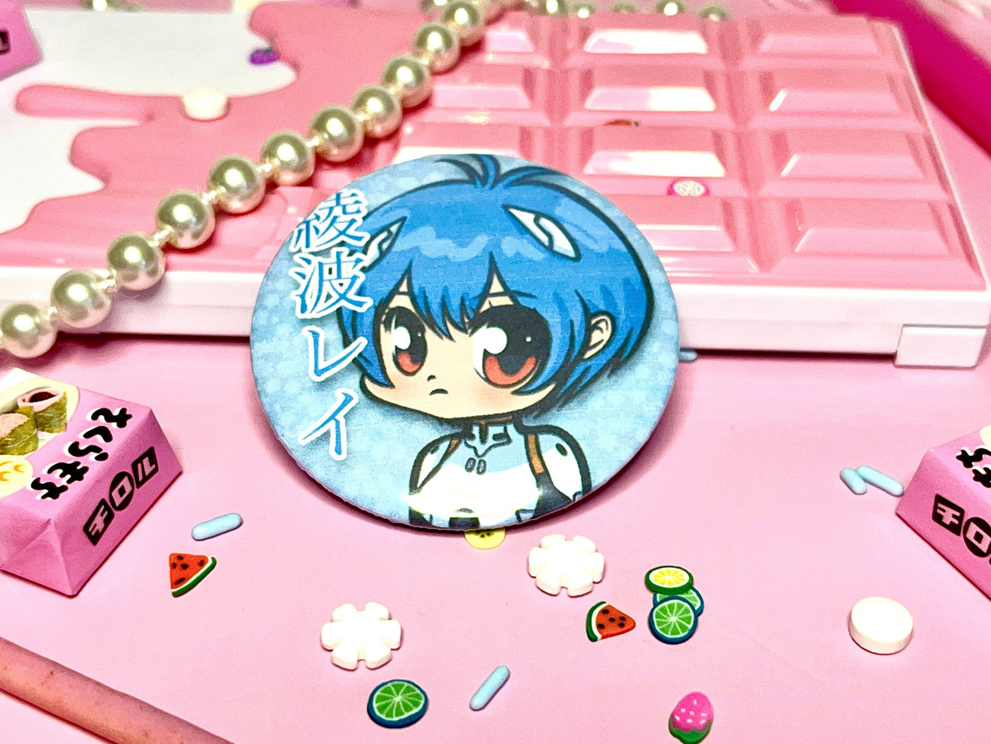 Rei Ayanami 2.25" pinback button