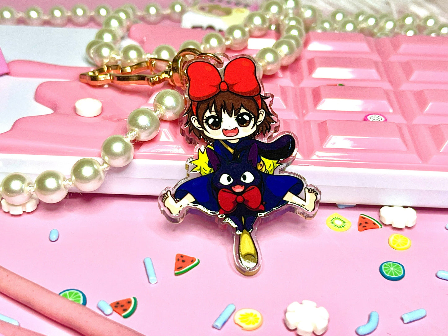 Kiki and Jiji Acrylic Keychain