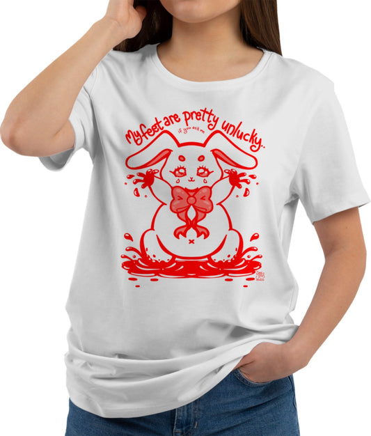 Unlucky Bunny “my feet are pretty unlucky if you ask me …” Unisex T-shirt